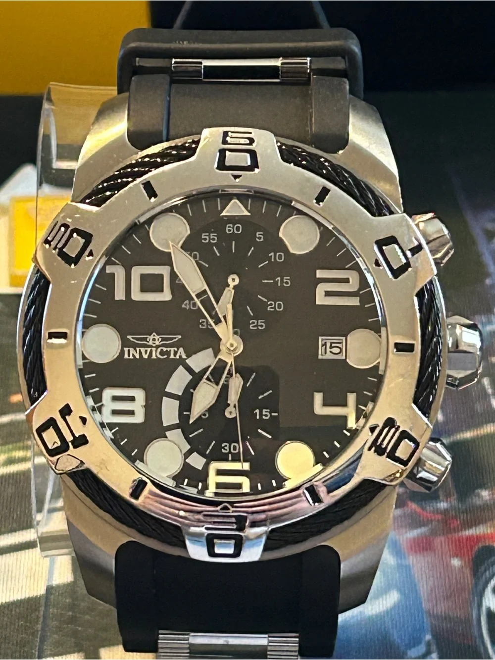 Invicta Bolt Men’s Black Chronograph Sport Watch